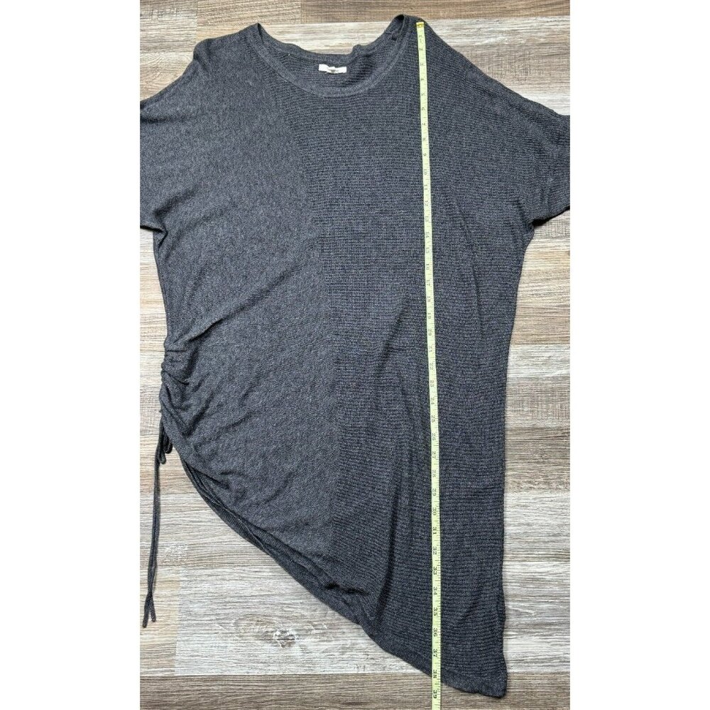 Maurices Womens Size 1 Gray Asymmetrical Knit Sweater Dress Tunic Top XL Knit - Picture 12 of 16